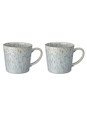 Denby Set of 2 Grey Halo Speckle Mugs - Image 3 of 3