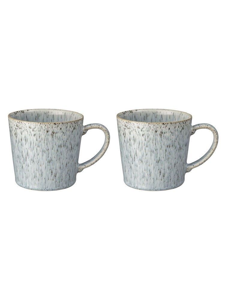 Denby Set of 2 Grey Halo Speckle Mugs - Image 3 of 3 Denby Set of 2 Grey Halo Speckle Mugs - Image 3 of 3