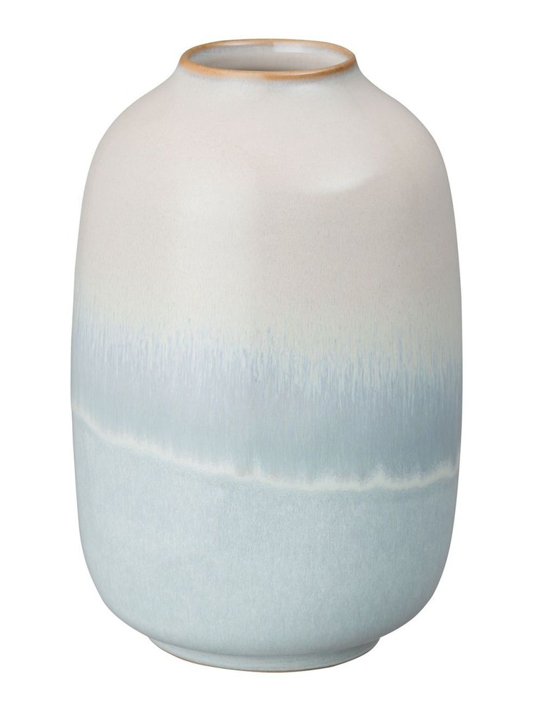 Denby Pink Quartz Rose Small Barrel Vase - Image 1 of 2