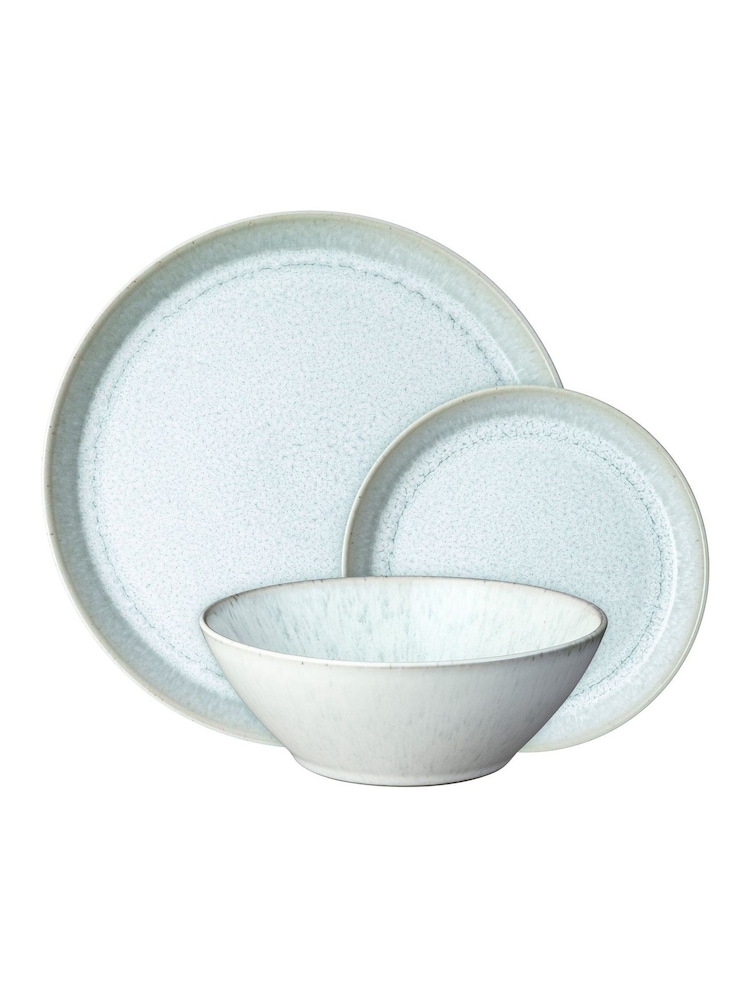 Denby 12 Piece Green Kiln Tableware Dinner Set - Image 2 of 5