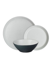 Denby 12 Piece Charcoal Blue Impression Tableware Dinner Set - Image 2 of 5