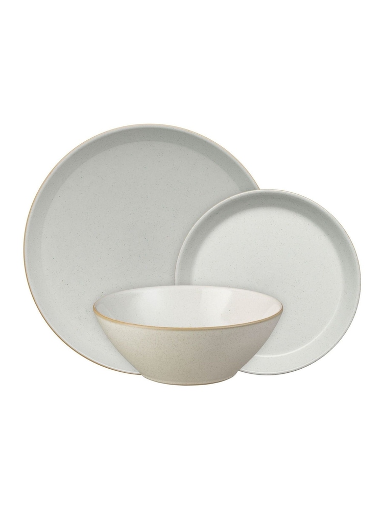 Denby 12 Piece Cream Impression Tableware Dinner Set - Image 2 of 5