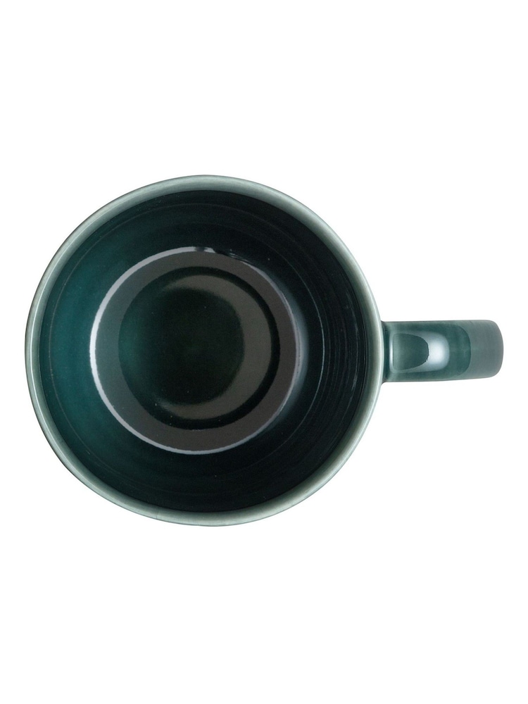 Denby Set of 2 Green Carve Large Mugs - Image 4 of 4