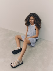Blue Puffball Crochet 100% Cotton Top and Shorts Set (3-16yrs) - Image 5 of 10