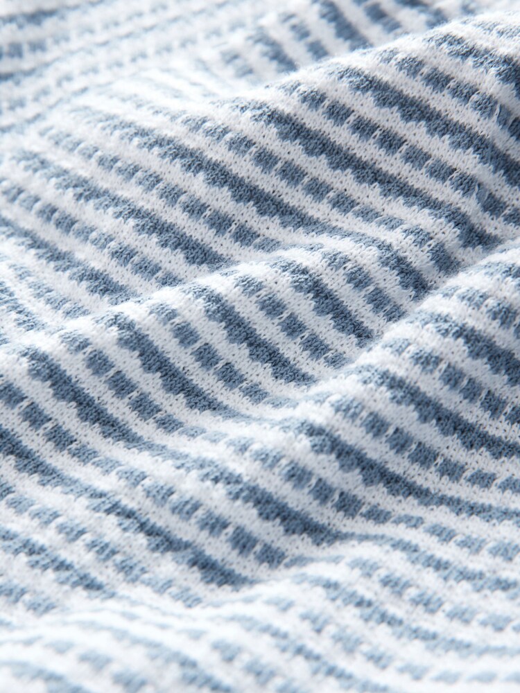 Blue Puffball Crochet 100% Cotton Top and Shorts Set (3-16yrs) - Image 9 of 9