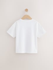 Cream Oversized Sequin Graphic Print T-Shirt (3-16yrs) - Image 6 of 8