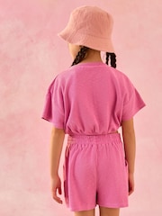 Pink T-Shirt and Shorts Set (3-16yrs) - Image 2 of 3