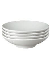 Denby Set of 4 White Carve Pasta Bowls - Image 2 of 3
