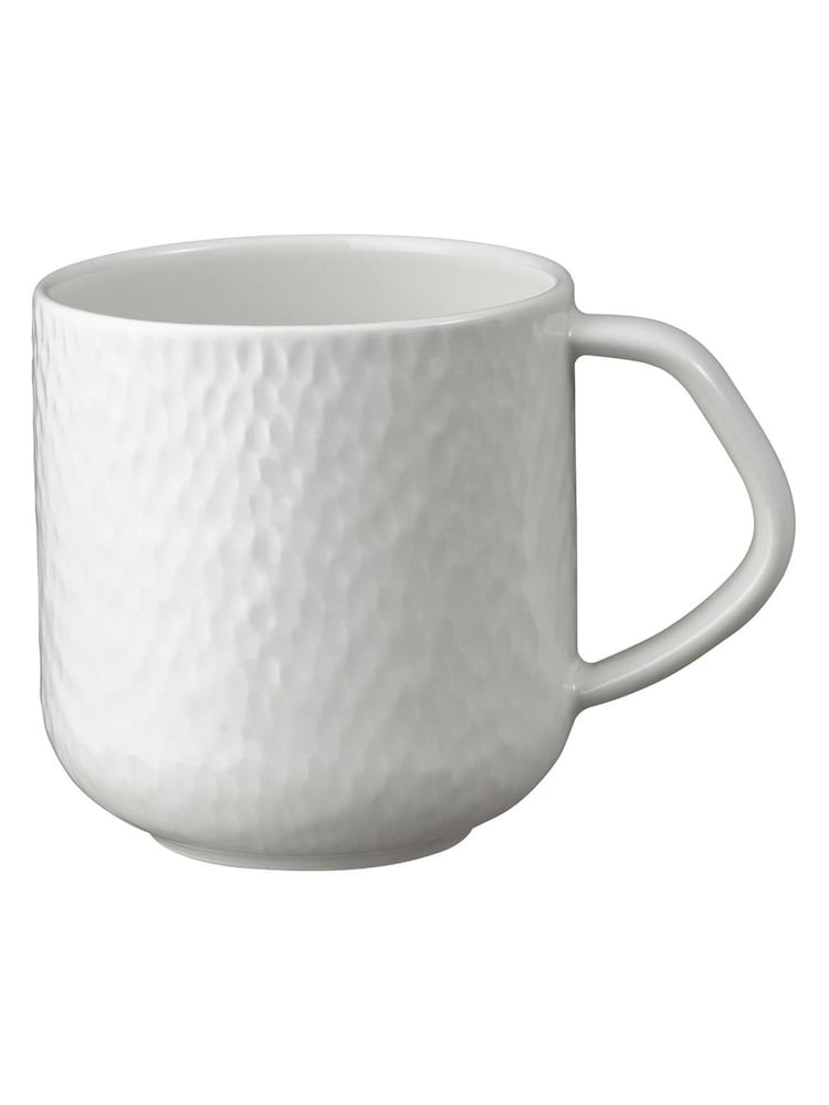 Denby Set of 2 White Carve Large Mugs - Image 3 of 3