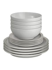 Denby 12 Piece Dove Grey Tableware Dinner Set - Image 3 of 4