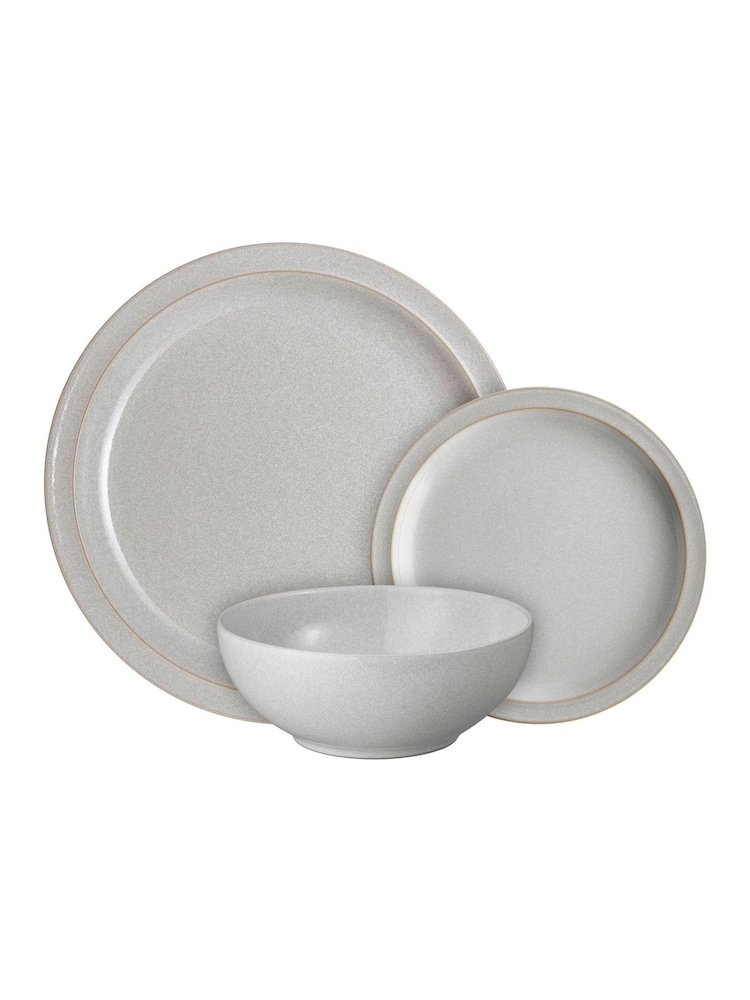 Denby 12 Piece Dove Grey Tableware Dinner Set - Image 4 of 4