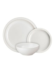 Denby 12 Piece Cotton White Tableware Dinner Set - Image 2 of 4