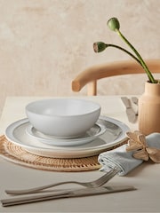 Denby 12 Piece Cotton White Tableware Dinner Set - Image 4 of 4