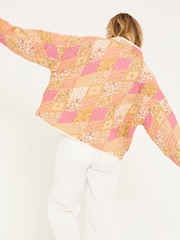 FatFace Evie Multi Quilted Patchwork Jacket - Image 3 of 8