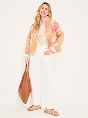 FatFace Evie Multi Quilted Patchwork Jacket - Image 4 of 8