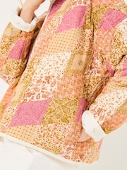 FatFace Evie Multi Quilted Patchwork Jacket - Image 7 of 8