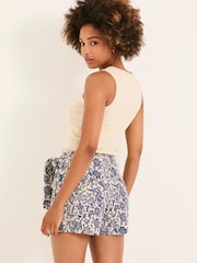 FatFace Blue Beachwear Skort - Image 2 of 5