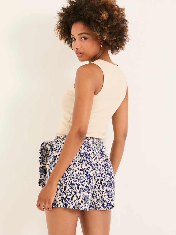 FatFace Blue Beachwear Skort - Image 2 of 5