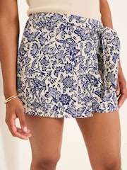 FatFace Blue Beachwear Skort - Image 4 of 5