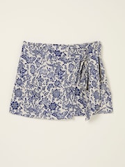 FatFace Blue Beachwear Skort - Image 5 of 5