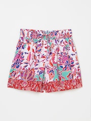 FatFace Ivory Festival Floral Flippy Shorts - Image 5 of 5