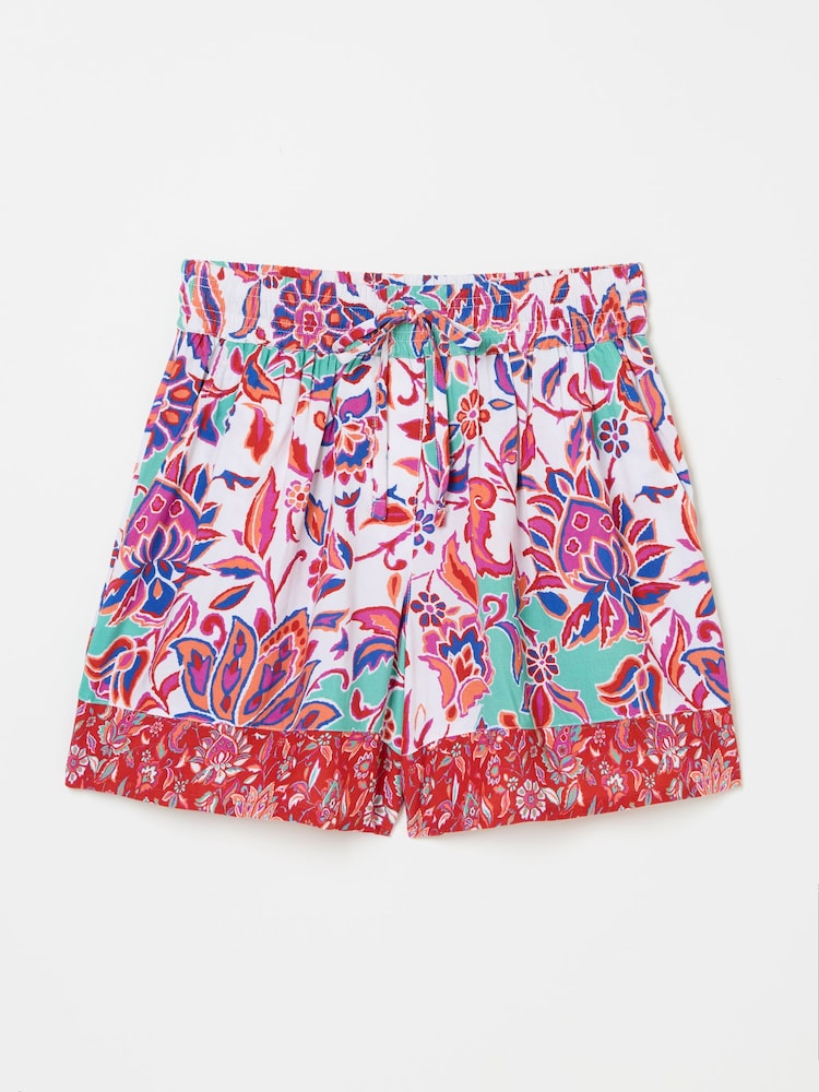 FatFace Ivory Festival Floral Flippy Shorts - Image 5 of 5
