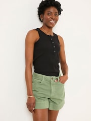 FatFace Broadway Mint Green Woven Shorts - Image 1 of 5