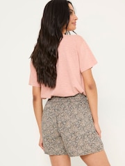 FatFace Black Leaf Dot Flippy Shorts - Image 2 of 6