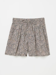 FatFace Black Leaf Dot Flippy Shorts - Image 6 of 6