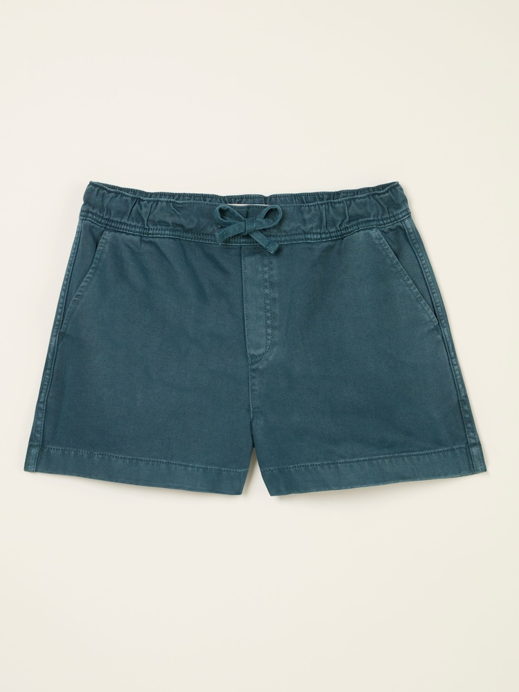 FatFace Ashby Teal Blue Drawstring Shorts - Image 6 of 6
