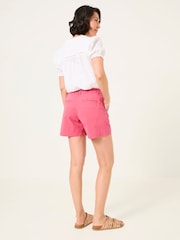 FatFace Padstow Dark Pink Chino Shorts - Image 2 of 6