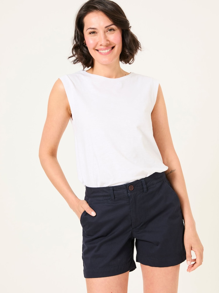 FatFace Padstow Navy Chino Shorts - Image 1 of 6