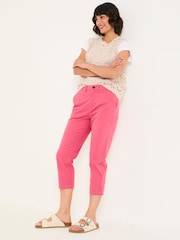 FatFace Farnham Pink Cropped Chino Trousers - Image 3 of 6