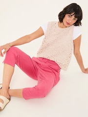 FatFace Farnham Pink Cropped Chino Trousers - Image 5 of 6