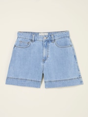 FatFace Broadway Light Vintage Blue 100% Cotton Denim Shorts - Image 9 of 9