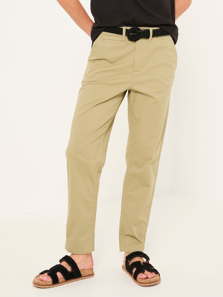 FatFace Rye Khaki Green Chino Trousers - Image 1 of 6