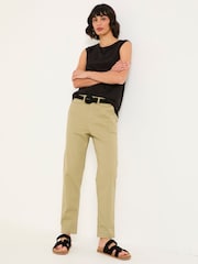 FatFace Rye Khaki Green Chino Trousers - Image 3 of 6