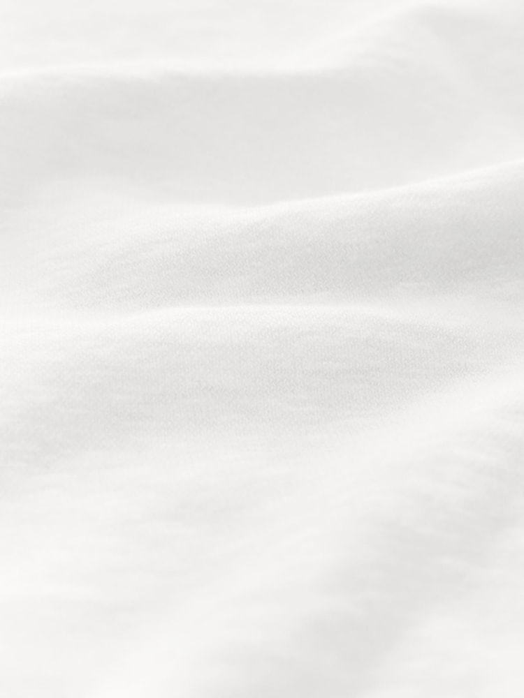 Ecru White Oversized V-Neck Short Sleeve T-Shirt - Image 8 of 8