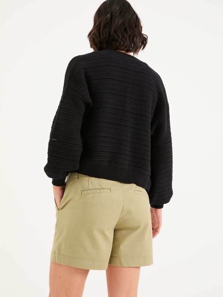 FatFace Padstow Khaki Green Chino Shorts - Image 2 of 5