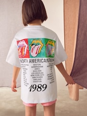 White Oversized Rolling Stones Band License T-Shirt (3-16yrs) - Image 2 of 4