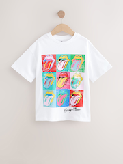 White Oversized Rolling Stones Band License T-Shirt (3-16yrs) - Image 3 of 4