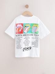 White Oversized Rolling Stones Band License T-Shirt (3-16yrs) - Image 4 of 4