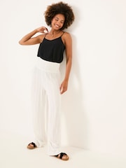 FatFace White Beachwear Palazzo Trouser - Image 1 of 6