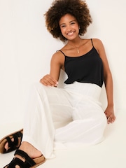 FatFace White Beachwear Palazzo Trouser - Image 4 of 6