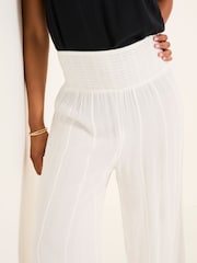 FatFace White Beachwear Palazzo Trouser - Image 5 of 6