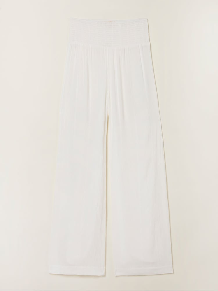 FatFace White Beachwear Palazzo Trouser - Image 6 of 6