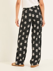 FatFace Ellie Washed Black Straight Leg Shell Trousers - Image 2 of 6