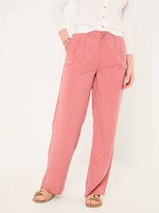 FatFace Penny Rose Pink Wide Leg Trousers - Image 1 of 6