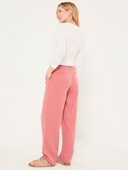FatFace Penny Rose Pink Wide Leg Trousers - Image 3 of 6