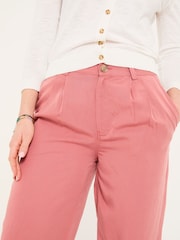 FatFace Penny Rose Pink Wide Leg Trousers - Image 5 of 6